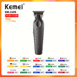 Kemei KM2299 Professional Hair Clipper 0mm Zero Gapped Carving Clipper Men's Cordless Hair Trimmer Electric Hair Cutting Machine