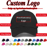 Custom Logo Printing Men Baseball Hat Casquette Blank Men Solid Color Snapback Caps Sport Hats Women 6 Panel Baseball Cap