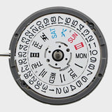 White Dual Date Window Setting NH36 24 Jewels Watch Movement NH36A Fully Automatic Mechanical Movement Replacement Accessories