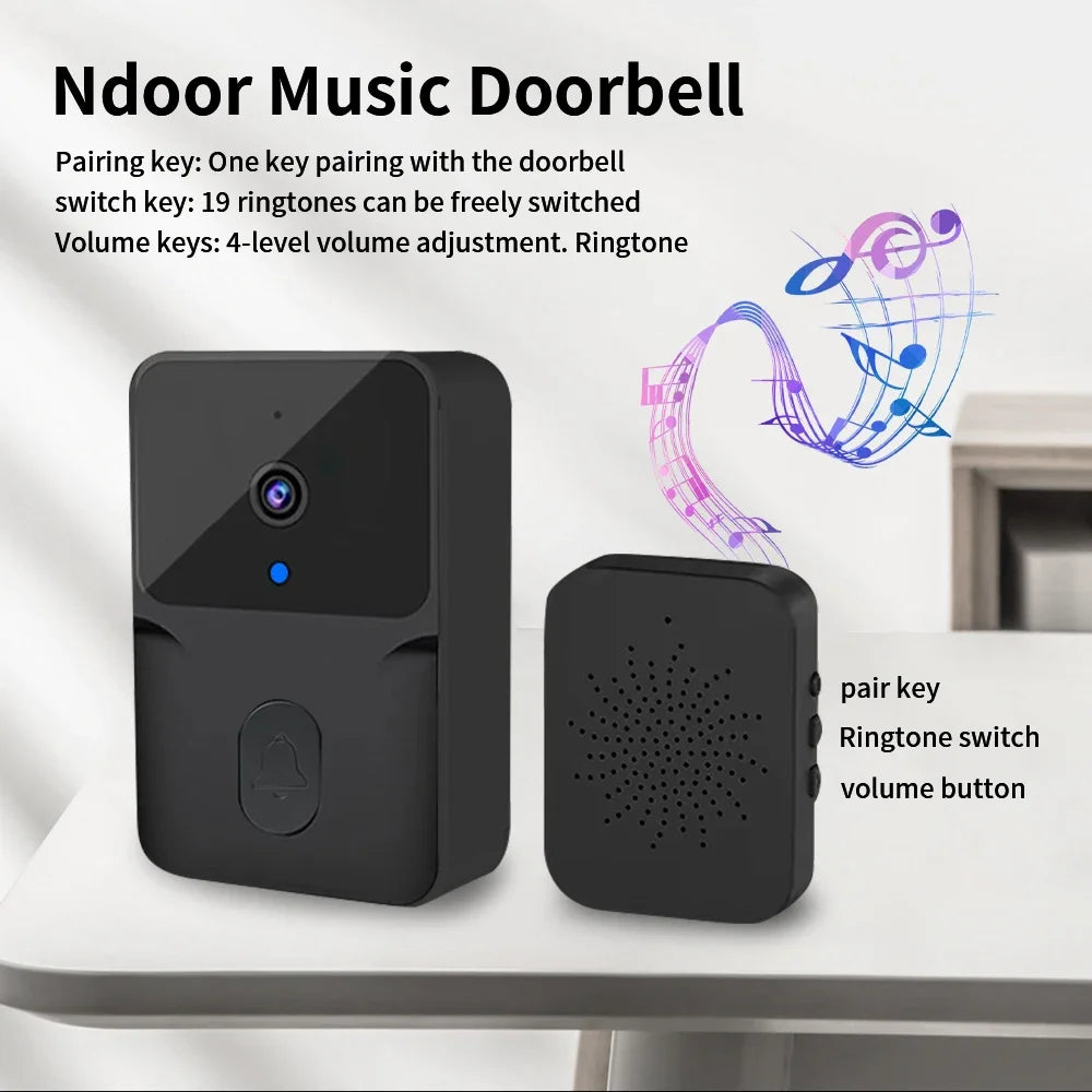 TNCE Tuya Wifi Wireless Video Doorbell HD Door Bell Two Way Intercom System For Home IR Alarm Security Smart Home Security