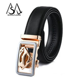 Real Leather Belt Men Designer High Quality Cinturones Hombre Ceinture Homme Cinto Popular Waist Strap Automatic Buckle Blue