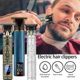 Professional Hair Trimmer Digital USB Rechargeable Hair Clipper for Men Haircut Hair Cutter Barber Machine Men Trimmer Shaver