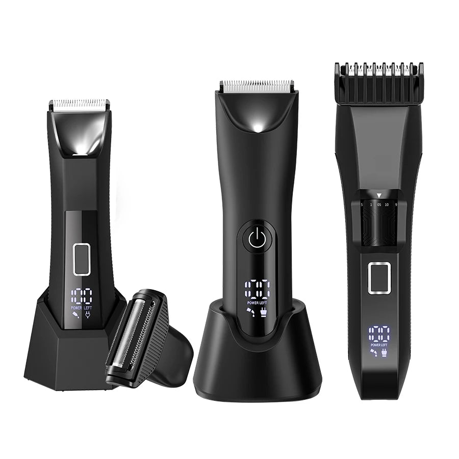 Professional Body Hair Trimmer, Groin&Body Manscape Trimmer For Men, Electric Ball Shaver Groomer, Pubic Grooming Clipper Male R