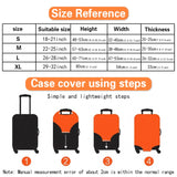 Luggage Cover Suitcase Protector Skateboard Bear Thicken Elasticity Dust Cover Travel Anti-scratch Protective 18-32 Inch Trolley