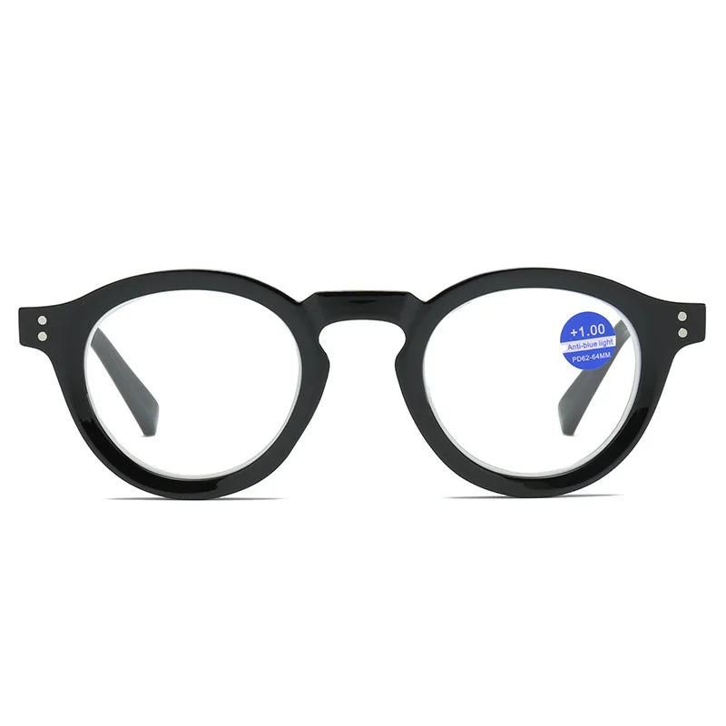 Retro Blue Light Blocking Reading Glasses  Women Men Oval Presbyopia Eyeglasses Computer Hyperopia Diopter +1.0 +1.5 +2.0 +2.5 3