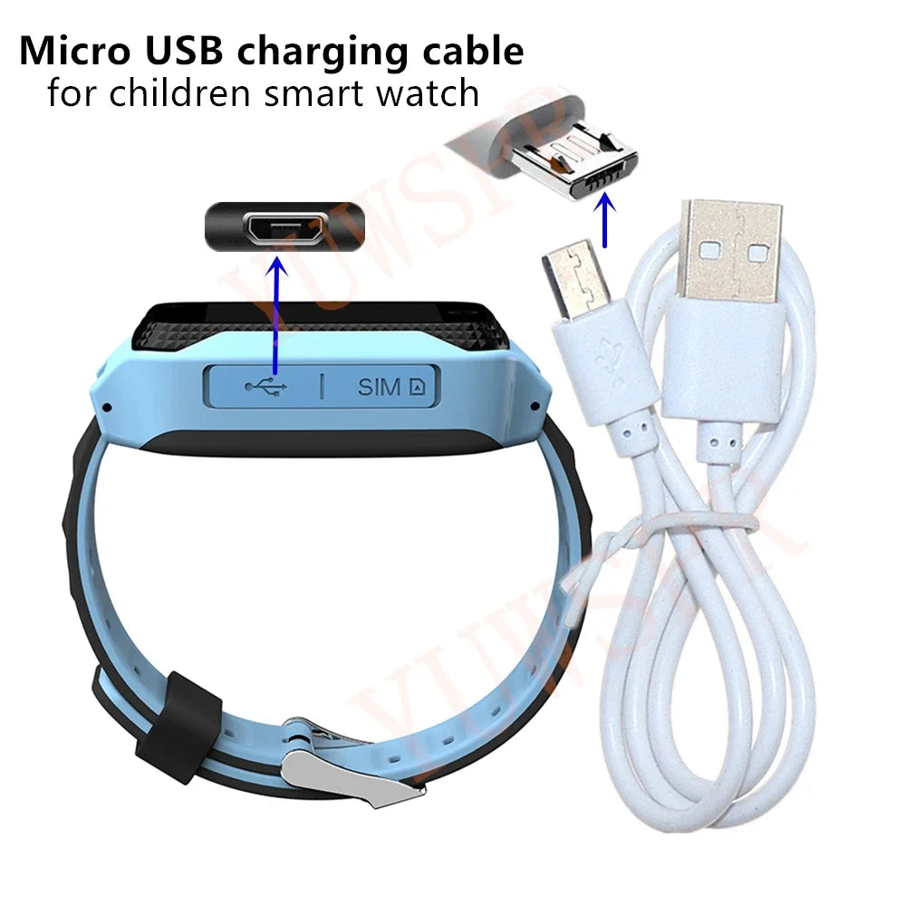 7.62mm USB Magnetic Charging Cable 2Pin 4pin 5-pin Data Fast Charging Charger for Kids GPS Tracker Smart Watch Smartband Charger