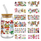 Miniso Toy Story 16oz 3d sticker Tumbler Stencil DTF Mug Sticker Custom UV Wrapping Transfer Sticker Custom Label DIY Waterproof