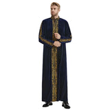 Ramadan Muslim Men Velvet Jubba Thobe Warm Kaftan Islam Clothing Eid Saudi Arabic Robe Thoub Thawb Dubai Abaya Dress Gown Abayas