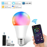 E27 Smart Wifi Bulb Homekit Alexa Led Bulb 220V 110V For Apple Android Dohome Siri Voice Control Google Home Timer Function RGB