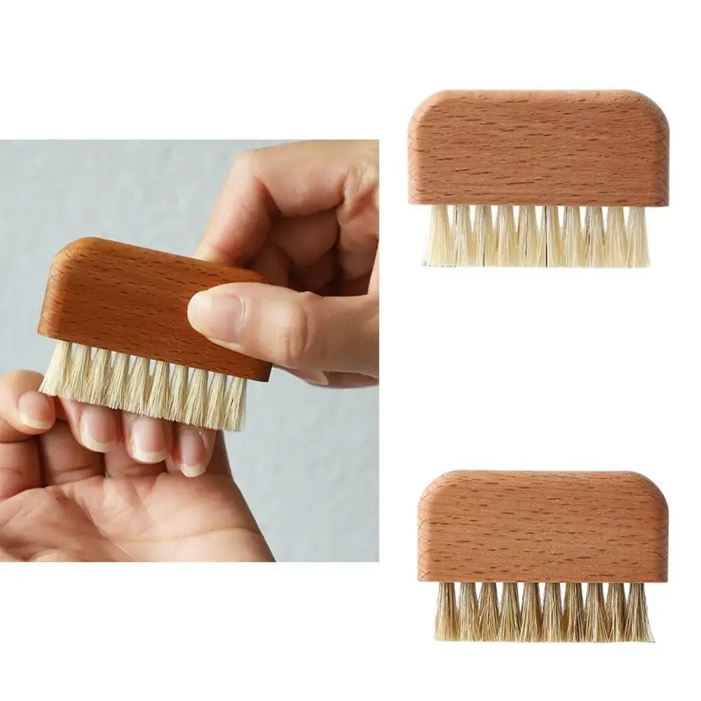 Durable Nail Cleaning Brushes High Quality Mini Multi-purpose Mini Nail Dust Brush Wood Small Brushes for Nail Cleaning Tools