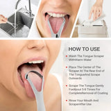 Raspador De Lengua Tongue Scraper Stainless Steel Reusable Ultra-thin Portable Tongue Cleaner Remove Bad Breath Oral Care Tools