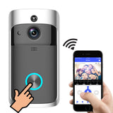 V5 Wireless Smart Doorbell Night Vision 720P HD Voice Intercom Doorbells PIR Detection Motion Sensing Security Protection Device