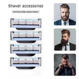 8-48PCS Manual Razor Blade for Gillette Mach 3 Stainless Steel Blade Sharp Safety 3-Layer Man Shaver Blades Replacement Gifts