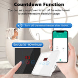 Tuya Smart 4400W 20A Power Monitor With Timer WiFi Boiler Switch Water Heater Air Conditione  EU/US Works For Alexa Google Home