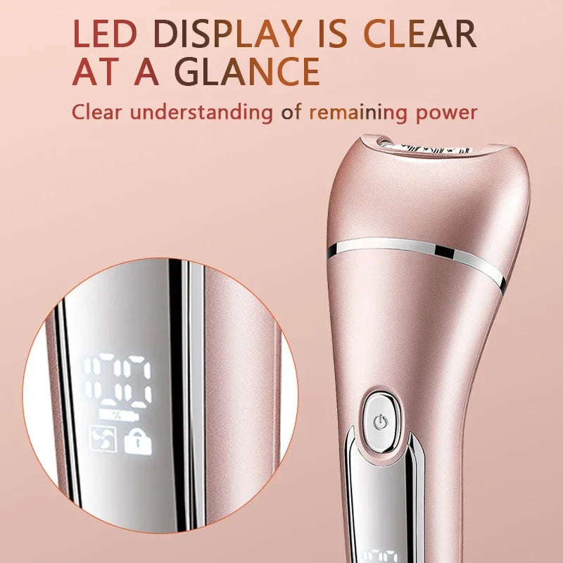 Electric Razors For Women Bikini Trimmer Face Shavers Hair Removal For Underarms Legs Lady Body Trimmer IPX7 Waterproof Trimmer