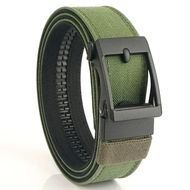 1pc Men's Belt Outdoor Multi Function Alloy Buckle Tactical Belt Canvas For Nylon Belt Training Quick Hanging Belts Neutral Belt