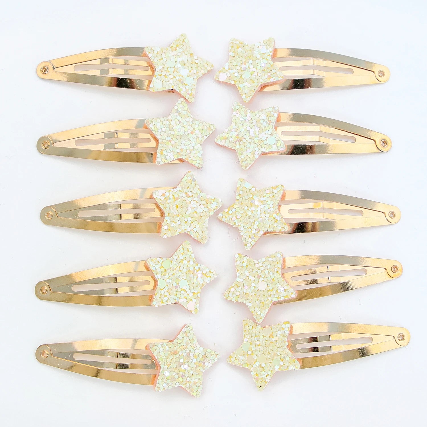 10pcs Glitter Star Hair Clips Kids Lovely Star Shaped Hairpins Girls Hair Clips Barrettes Kids Children Hair Accessories