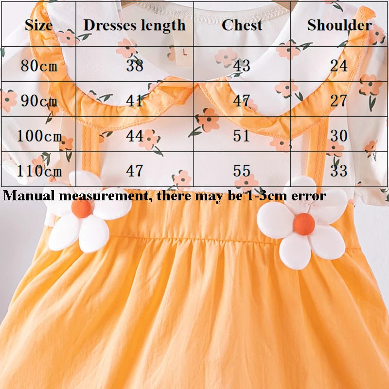 Summer Girls Baby Dresses Short Sleeve Floral Princess Dress Kids Children Outfit 0-3 Years Old