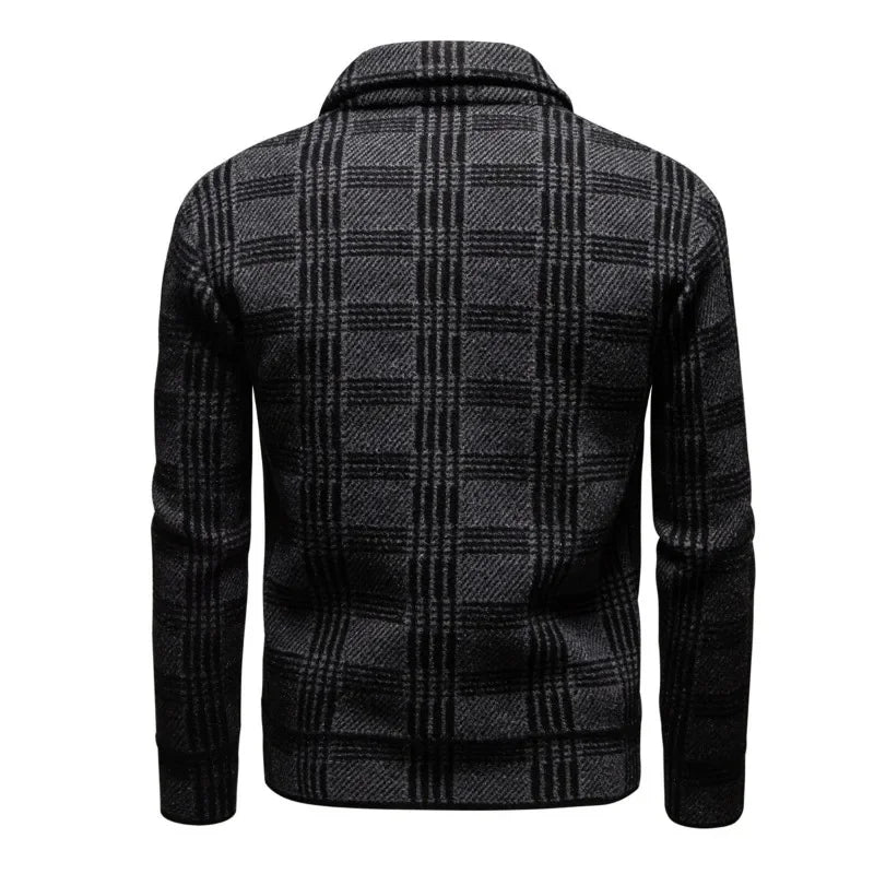 2024 Autumn and Winter New Jacket Fashion High Street Collar Large Pocket Printed Men's Coats Jackets for Men