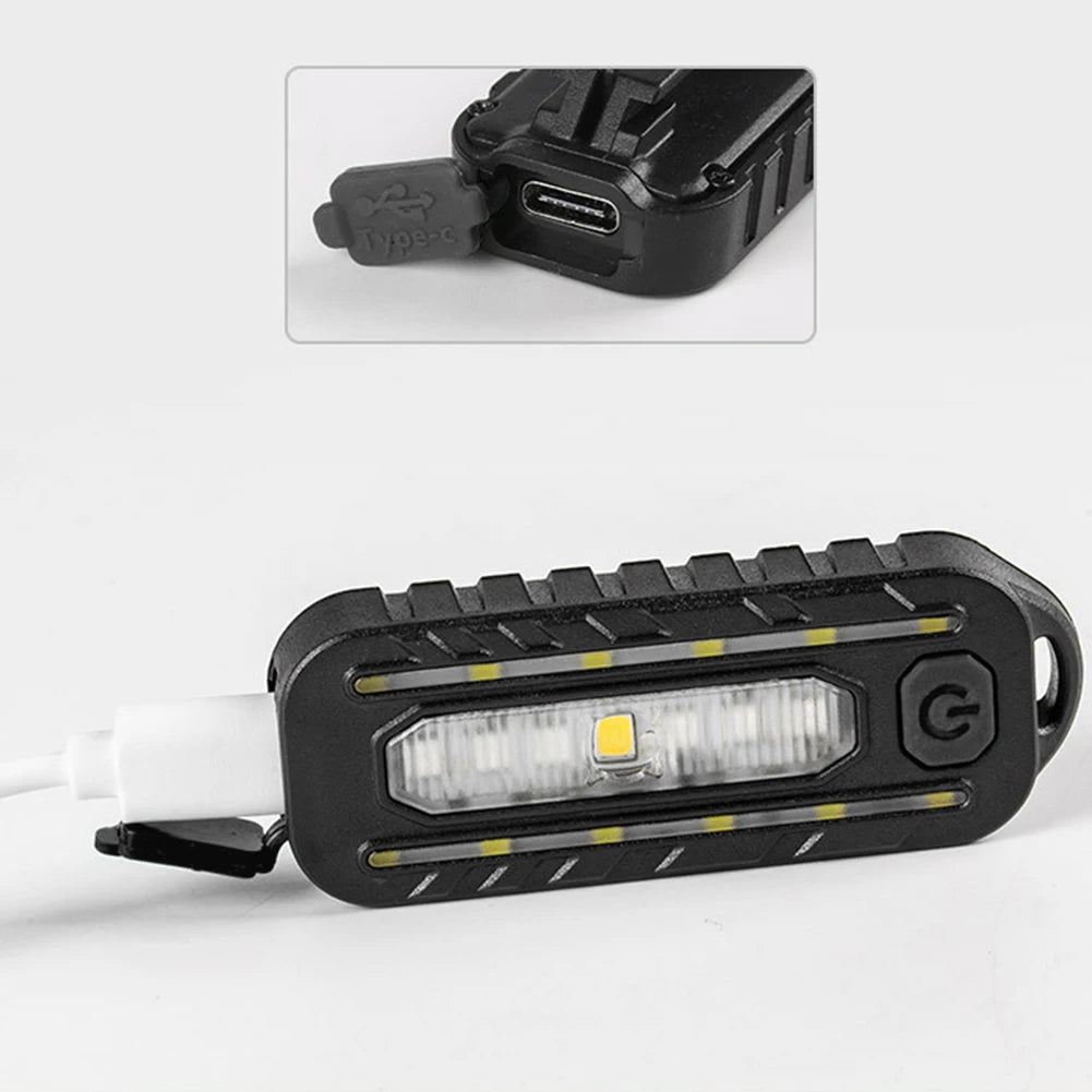 Rechargeable Bicycle Headlights Waterproof 5 Levels Adjustable Multipurpose Mini Thin Flashlight Cycling Equipment