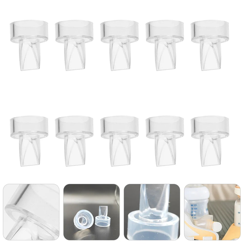 10 Pcs Replacement Breast Pump Parts Manual Parts Silicone Valve Valves For Anti-backflow Women Silica Gel Miss