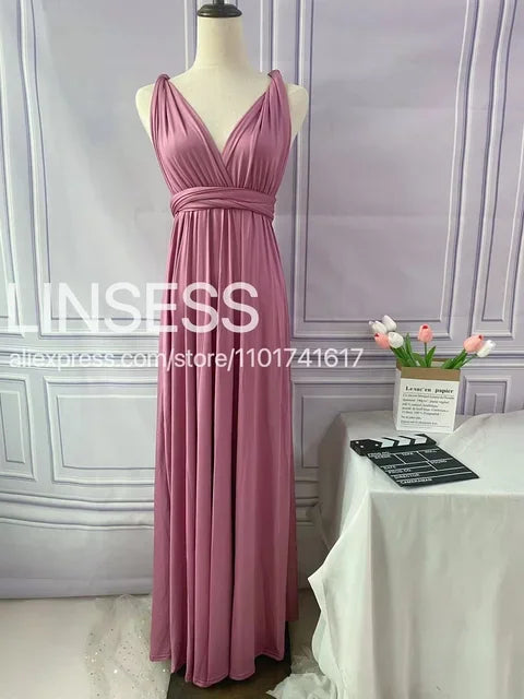 Rust Bridesmaid Dress Infinity Multiway Maxi Bridesmaid Dress Formal Wrap Wedding Evening Dress Wedding Cocktail Floor Length