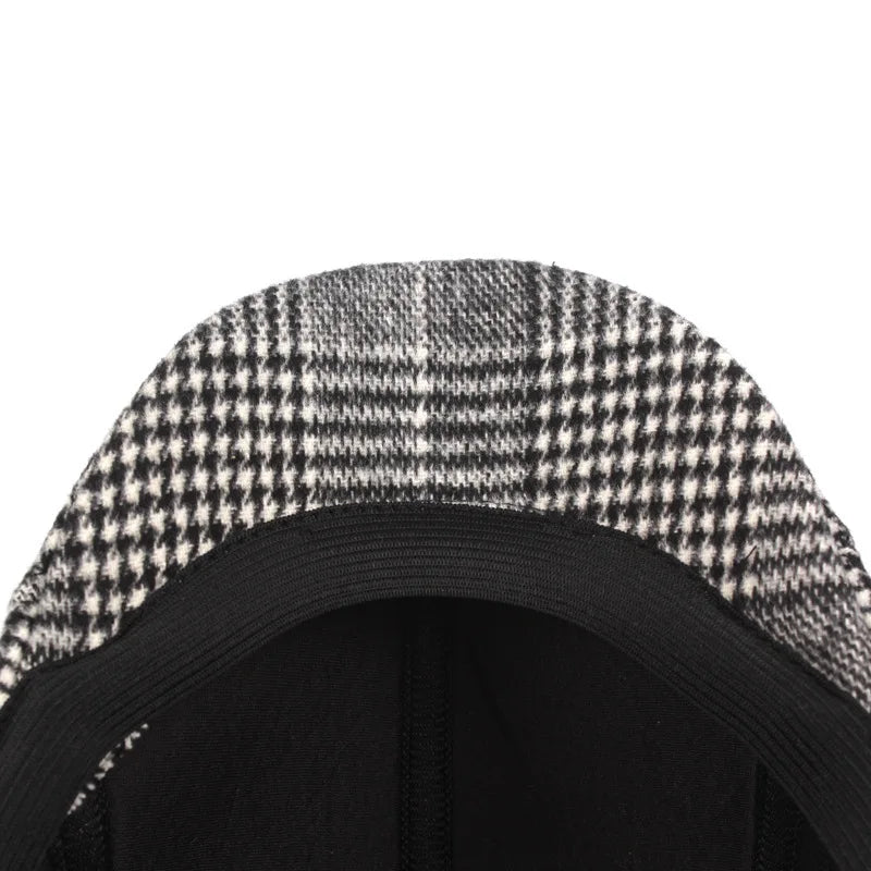 Unisex’s Retro Berets Plaid  Breathable  Absorbent Paperboy Cap Spring  Autumn Outdoor Casual Street Hats