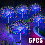 Solar Firework LED Stake Lights Outdoor Garden Decor Pathway Fairy Light Waterproof Yard Lawn Patio Landscape Decor Solar Lamp