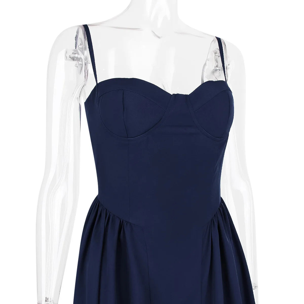 Summer Women Elegant Sleeveless Backless Pleated Dresses Lady Sexy Solid Sling Midi Dress 2024 Female Party Evening A-line Robes