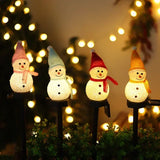 2024 New LED Solar Power Snowman Lamp Solar Lights Garden Decoration Solar Outdoor Light for Christmas Lawn Yard Pathway Decor