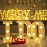 Number Letter Lamp Luminous Alphabet LED Lights Decororation Night Light for Home Wedding Birthday Christmas Party Decoration