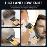 Electric Shaver Face Hair Shaver Dry and Wet Dual Use Removable Fast Charging Portable Razor Beard Shaver, 3D Floating Trimmer H