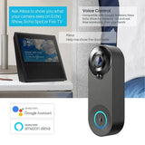 Smart Video Doorbell Camera 1080P WiFi Video Intercom Door Bell Camera Two-Way Audio Works With Alexa Echo Show Google Home