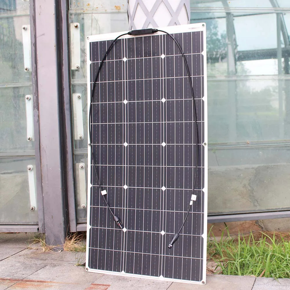 100W Flexible Monocrystalline Solar Panel For Car/Boat/ Home Solar Battery Can Charge 12V Waterproof Solar Panel China