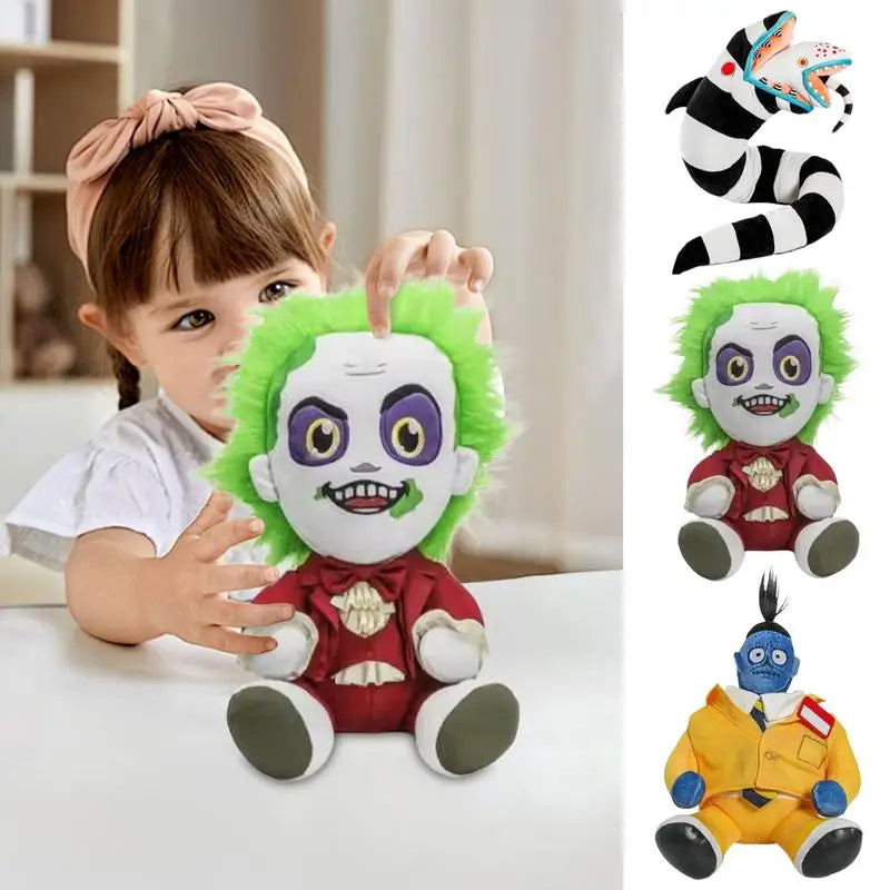 Beetlejuices 2 Cartoon Plush Doll Figure Stuffed Doll Anime Plush Snake Doll Soft Plushie Movie Dolls Plush Figure For Kids Toys