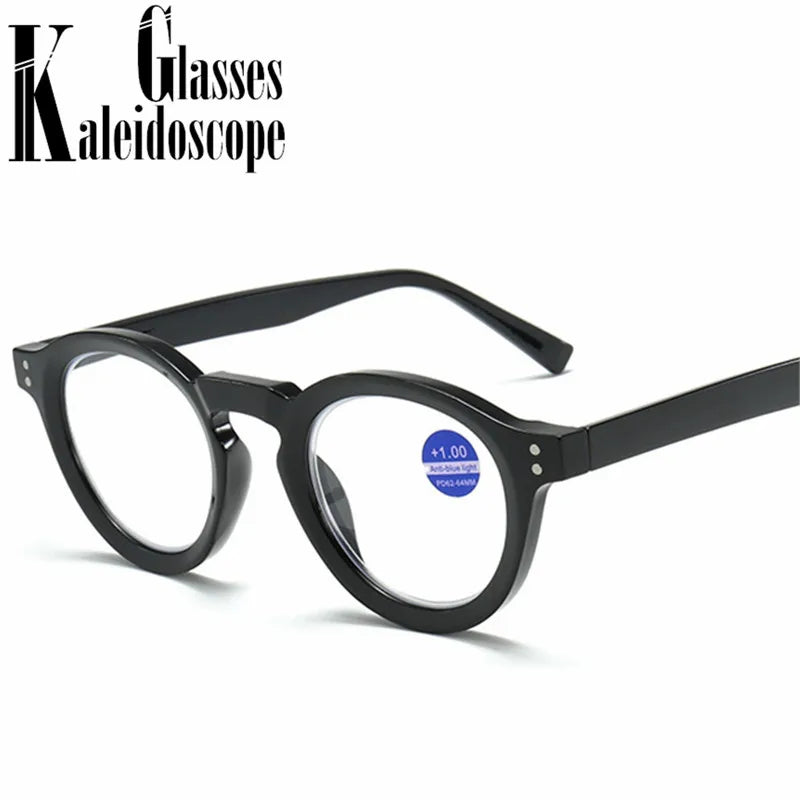 Retro Blue Light Blocking Reading Glasses  Women Men Oval Presbyopia Eyeglasses Computer Hyperopia Diopter +1.0 +1.5 +2.0 +2.5 3