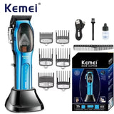 Kemei KM-1763 Professional Hair Clipper Adjustable Hair Trimmer For Men Barber Shop Electric Beard Haircut Machine Rechargeable