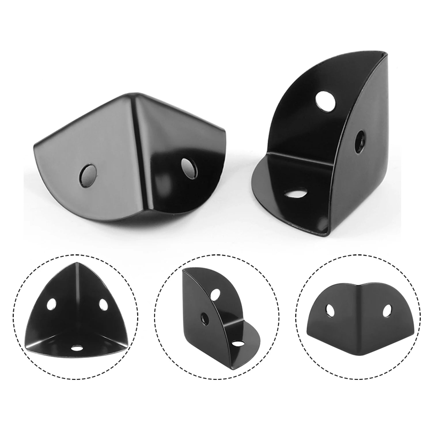 4/8pcs Metal Box Corner Protectors Wooden Box Coner Protector Furniture Hardware Protector Decorative Corner 25/39mm+Nails