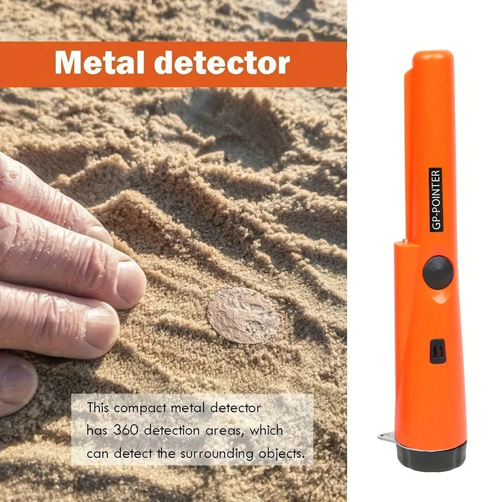 Handheld Metal Detector GP-pointer Pinpointing For Treasure Search Positioning Rod Waterproof Detecting With Bracelet LED Lights