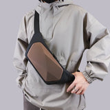 New men's bag waterproof, wear-resistant, high-end, minimalist waist bag, travel and shopping mini shoulder bag 남성 기능 가슴 가방