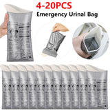 4-20PCS Outdoor Emergency Urine Bags 600ml Easy Take Piss Bags Travel Mobile Toilet Portable Urinal Bag Baby Women Vomiting Bags