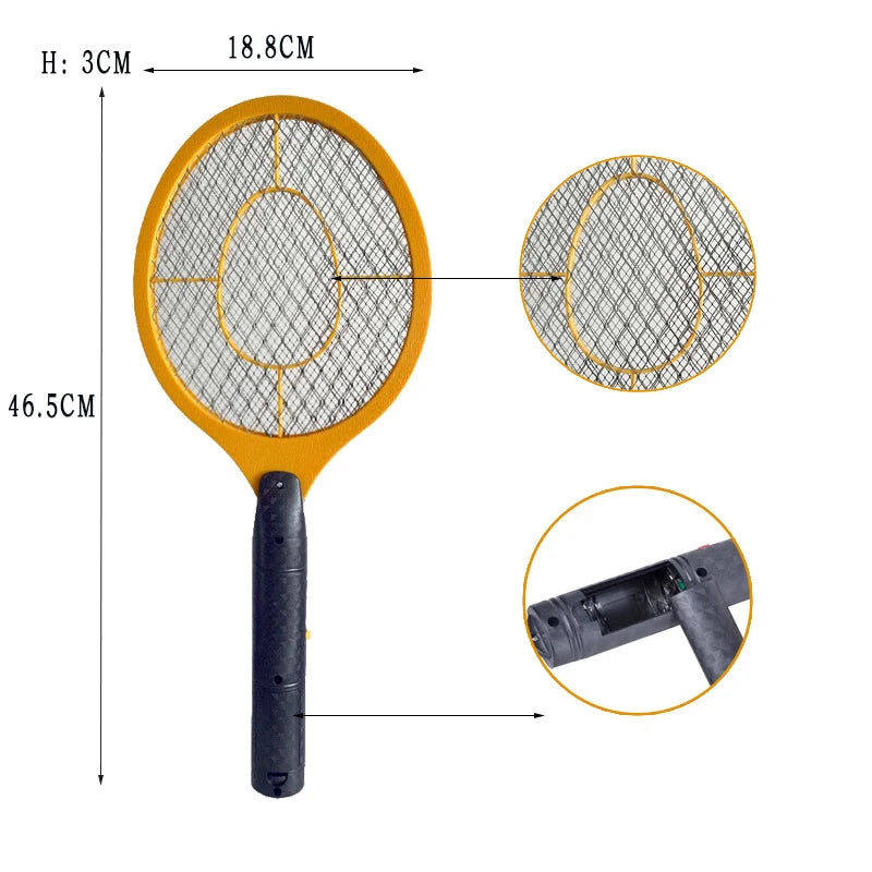 Electric Fly Insect Bug Zapper Bat Handheld Insect Fly Swatter Racket Portable Mosquitos Killer Pest Control For Bedroom Insects