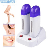 2024 New Double Seat Hair Removal Wax Therapy Machine 40w Power Fast Melting Heating Wax Therapy Instrument Hair Removal Device