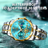 PENGAGAR Luxury Man Wristwatch Chronograph Waterproof Luminous Men Watch Stainless Steel High Quality Sport Men's Quartz Watches