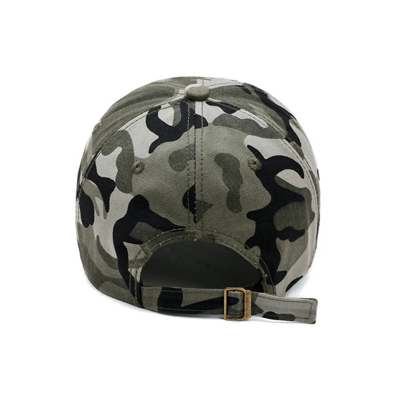 US Embroidery Men Women Baseball Cap Camouflage Jungle Unisex Snapback Hip Hop Outdoor Sun Visor Cotton Trucker Dad Hat