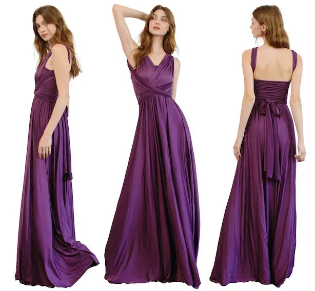 Rust Bridesmaid Dress Infinity Multiway Maxi Bridesmaid Dress Formal Wrap Wedding Evening Dress Wedding Cocktail Floor Length