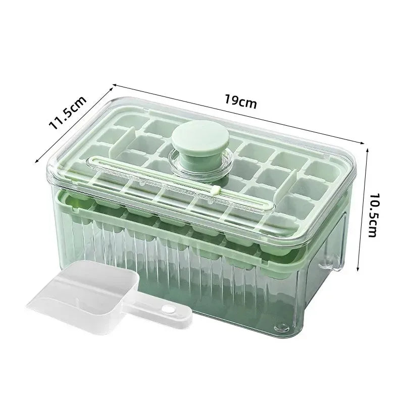 28/56Grids Ice Cube Tray With Storage Box Ice Cube Maker Ice Box Tray Ice Bucket Ice Mould for Beer Quick-freeze Kitchen Gadget