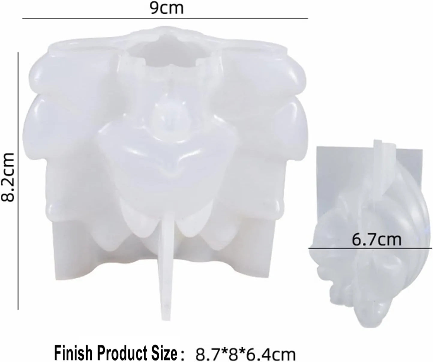 3D Animal Molds for Epoxy Resin, 3D 9 Tailed Fox Silicone Resin Mold for Epoxy Casting, Polymer Clay, Aromatherapy Candle Soap