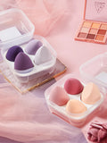 4 件套 Beauty Eggs Set Seamless Smudging More Hygienic Prevents Bacteria Buildup Create a Flawless Makeup Look Beauty Egg Case