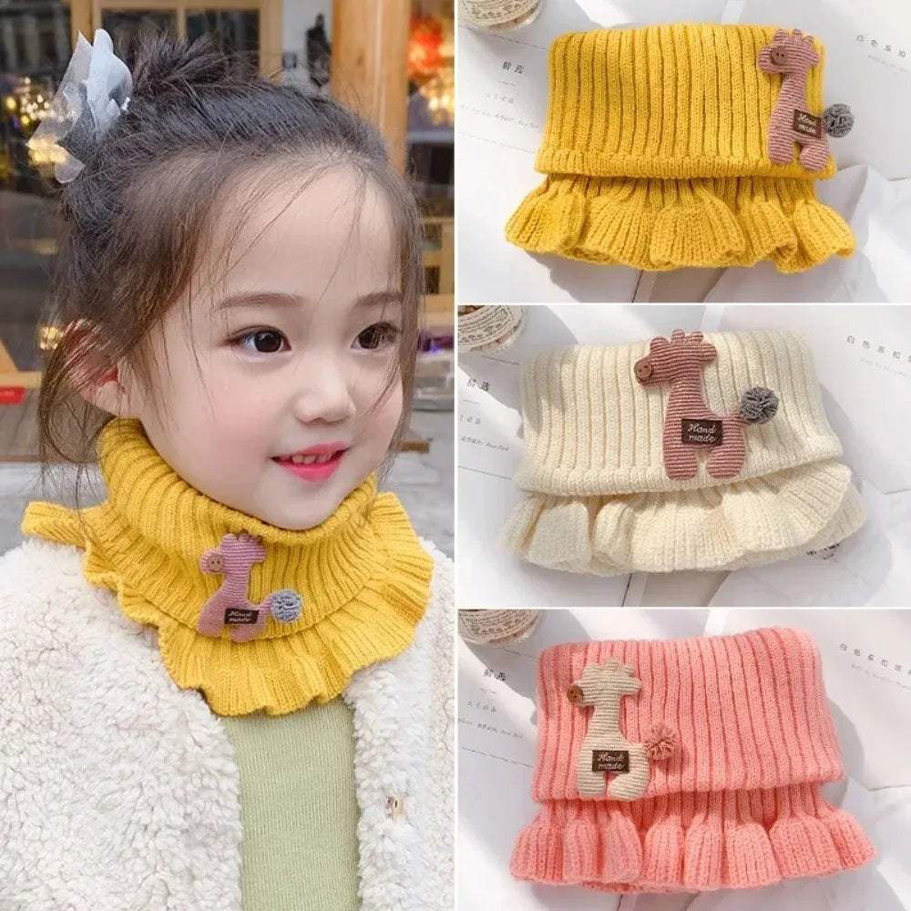 New Knit Scarfs Knitted Scarf Wool Multiple olors Winter Warmer Collar Outdoor Scarves Knitted Baby Scarf Kids